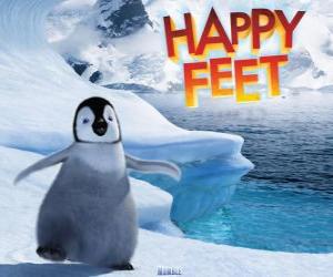 Puzzle Ο μικρός αυτοκράτορας Penguin, πρωταγωνιστής του Happy Feet